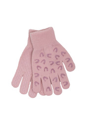 WAHLSTEN MAGIC GLOVE BARN, HORSE SHOE, LJUS PINK